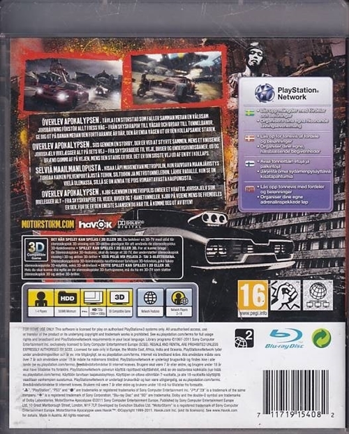 MotorStorm Apocalypse - PS3 (B Grade) (Genbrug)